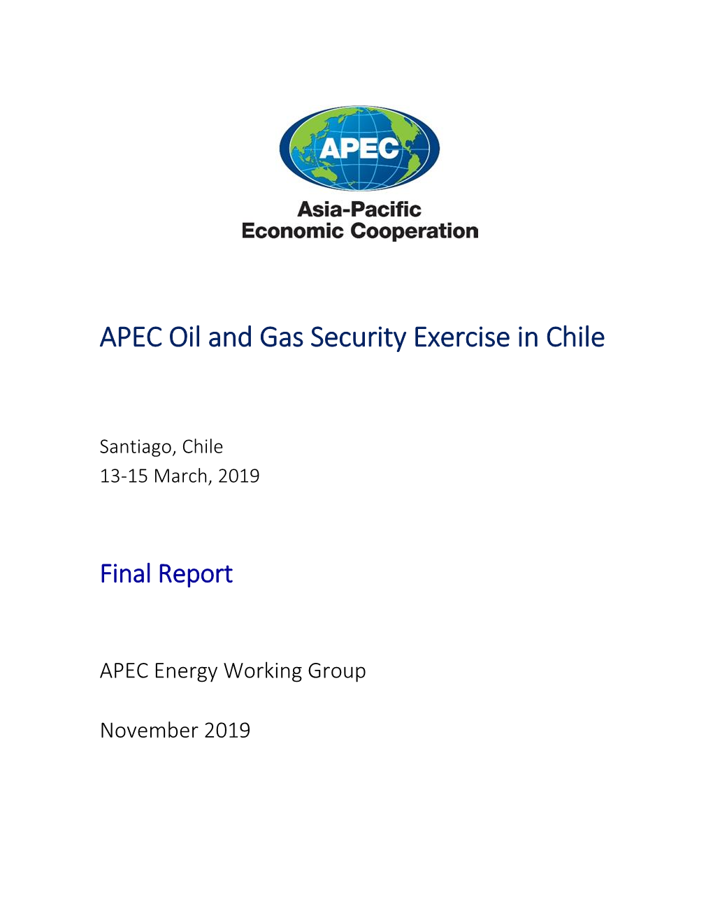 APEC Oil and Gas Security Exercise in Chile