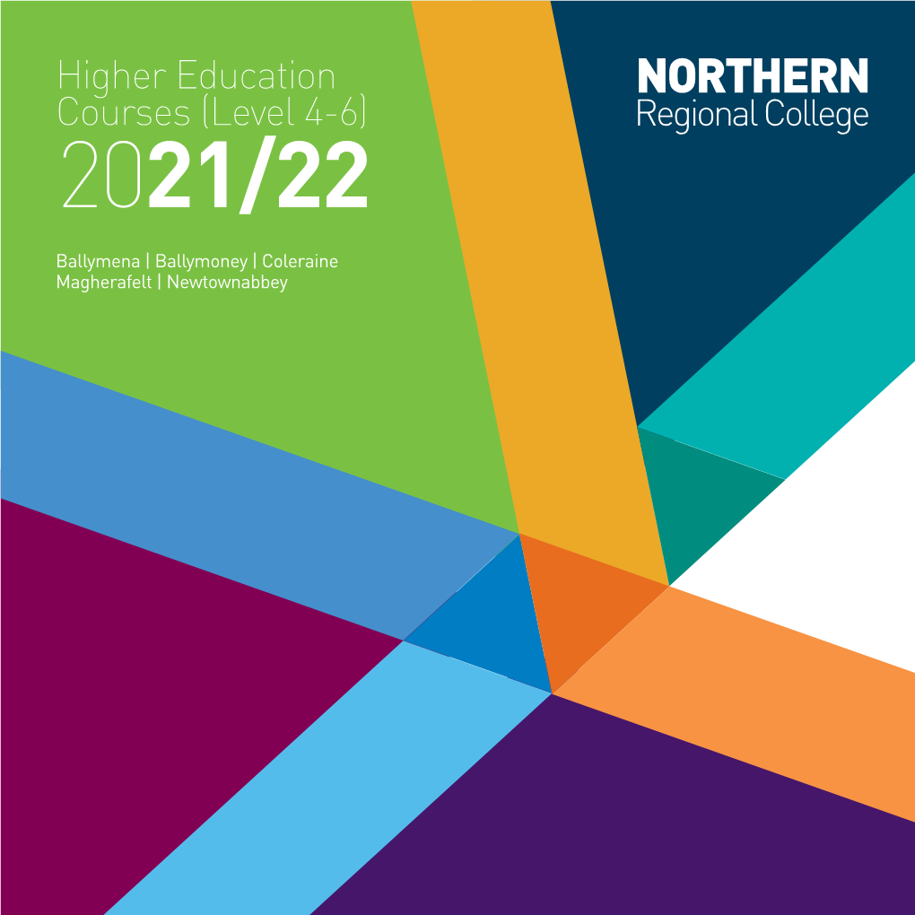 Higher Education Courses (Level 4-6) 2021/22