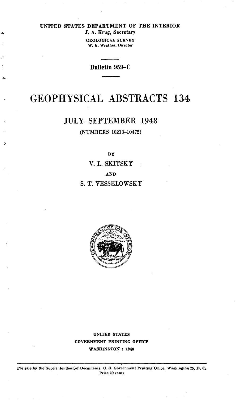 Geophysical Abstracts 134
