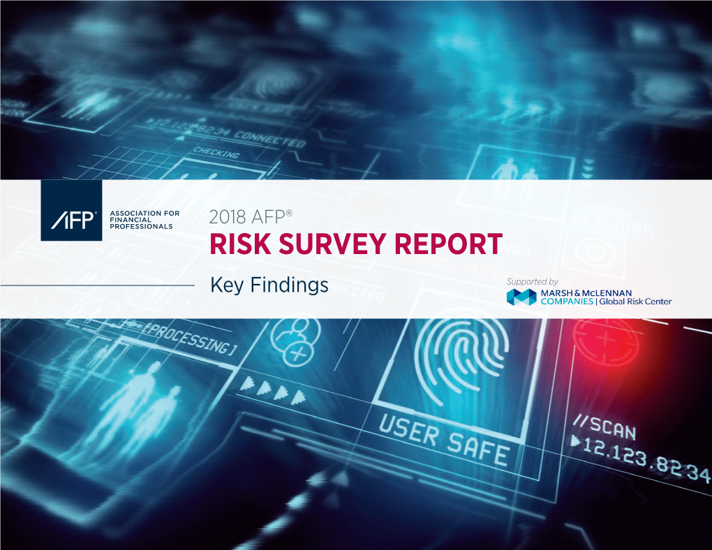 2018 AFP Risk Survey Report