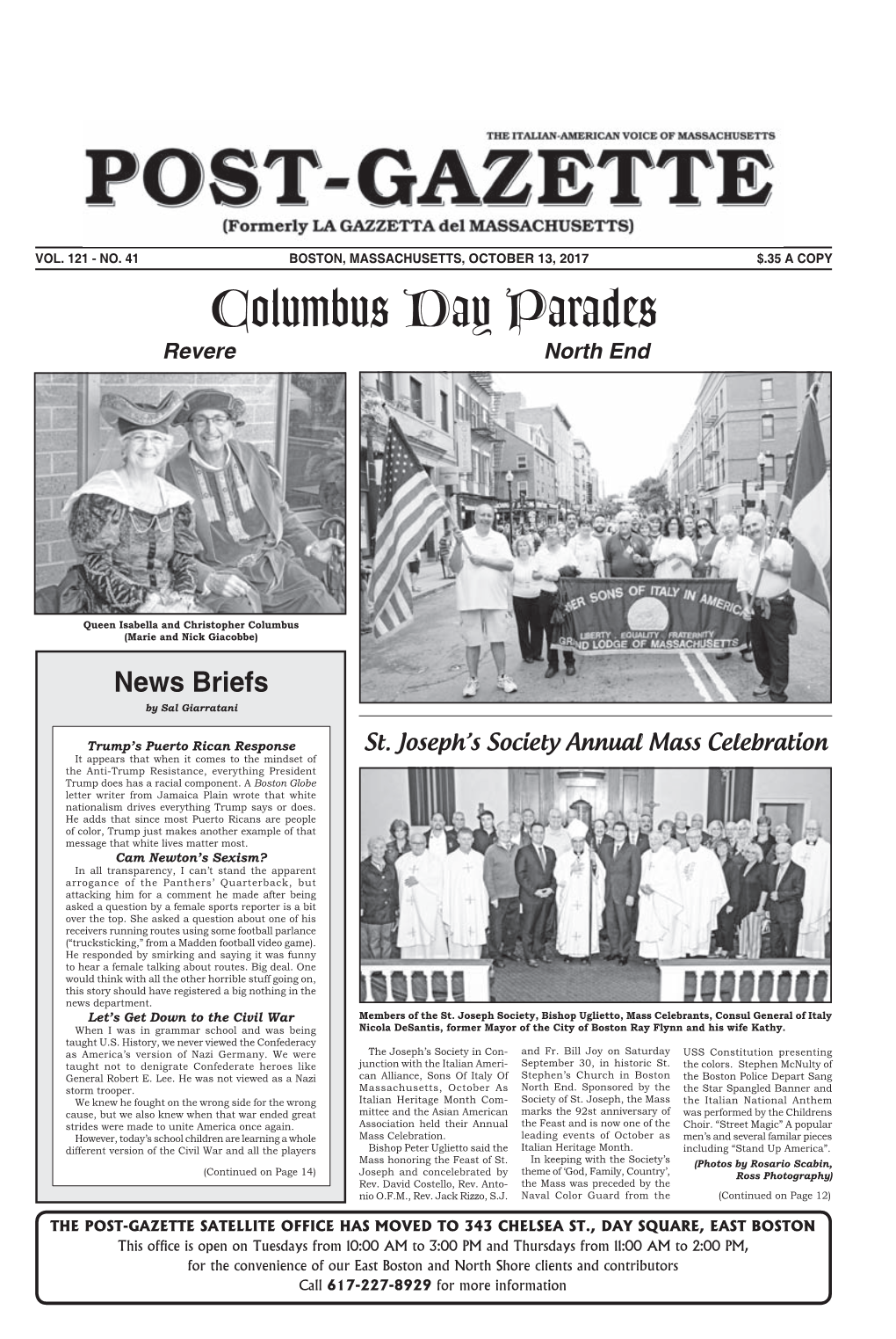 Columbus Day Parades Revere North End