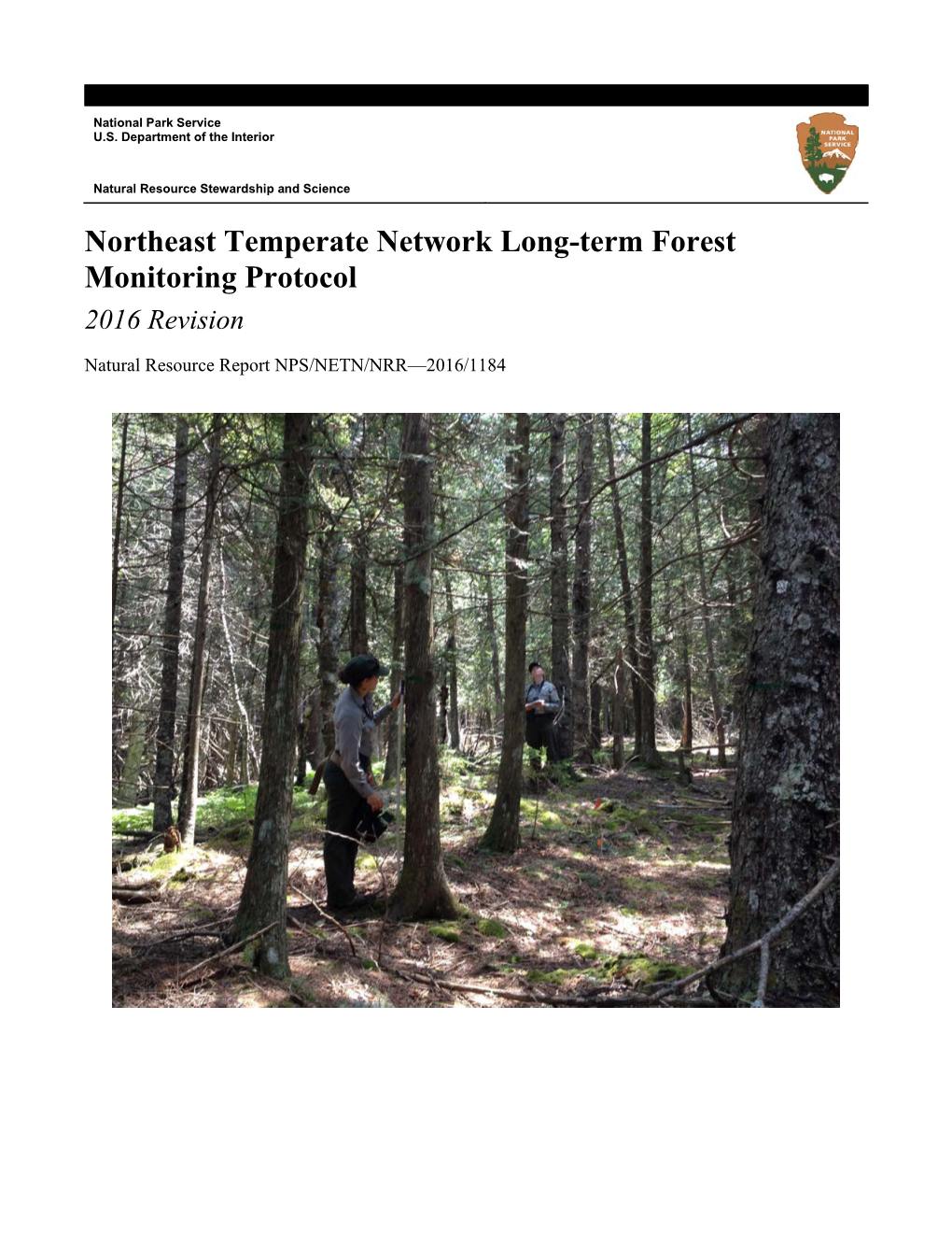 Northeast Temperate Network Long-Term Forest Monitoring Protocol 2016 Revision