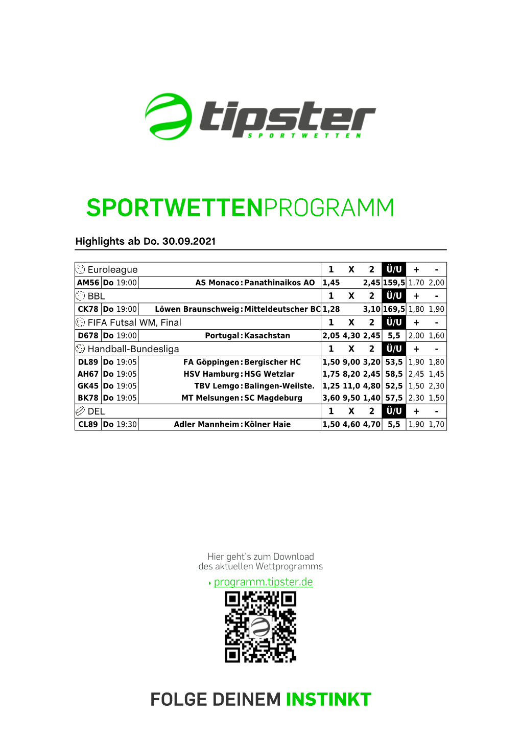 Sportwettenprogramm