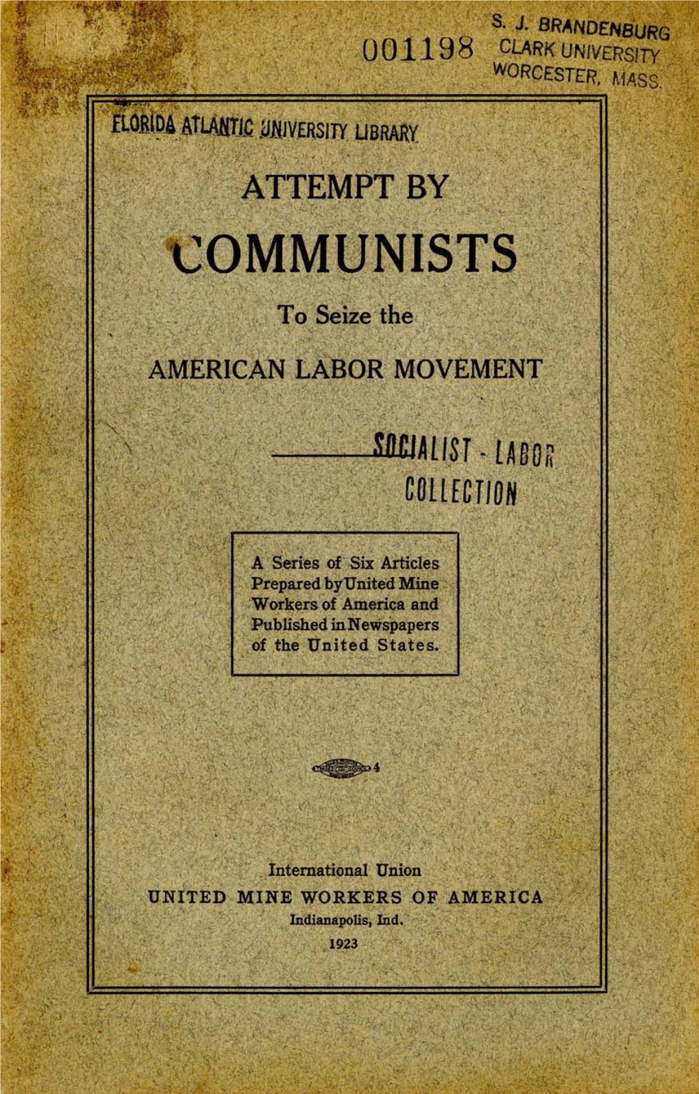 Attempt by Communists to Seize the American