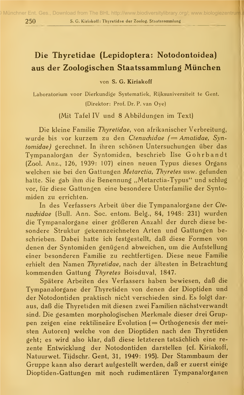 Mitteilungen Der Münchner Entomologischen