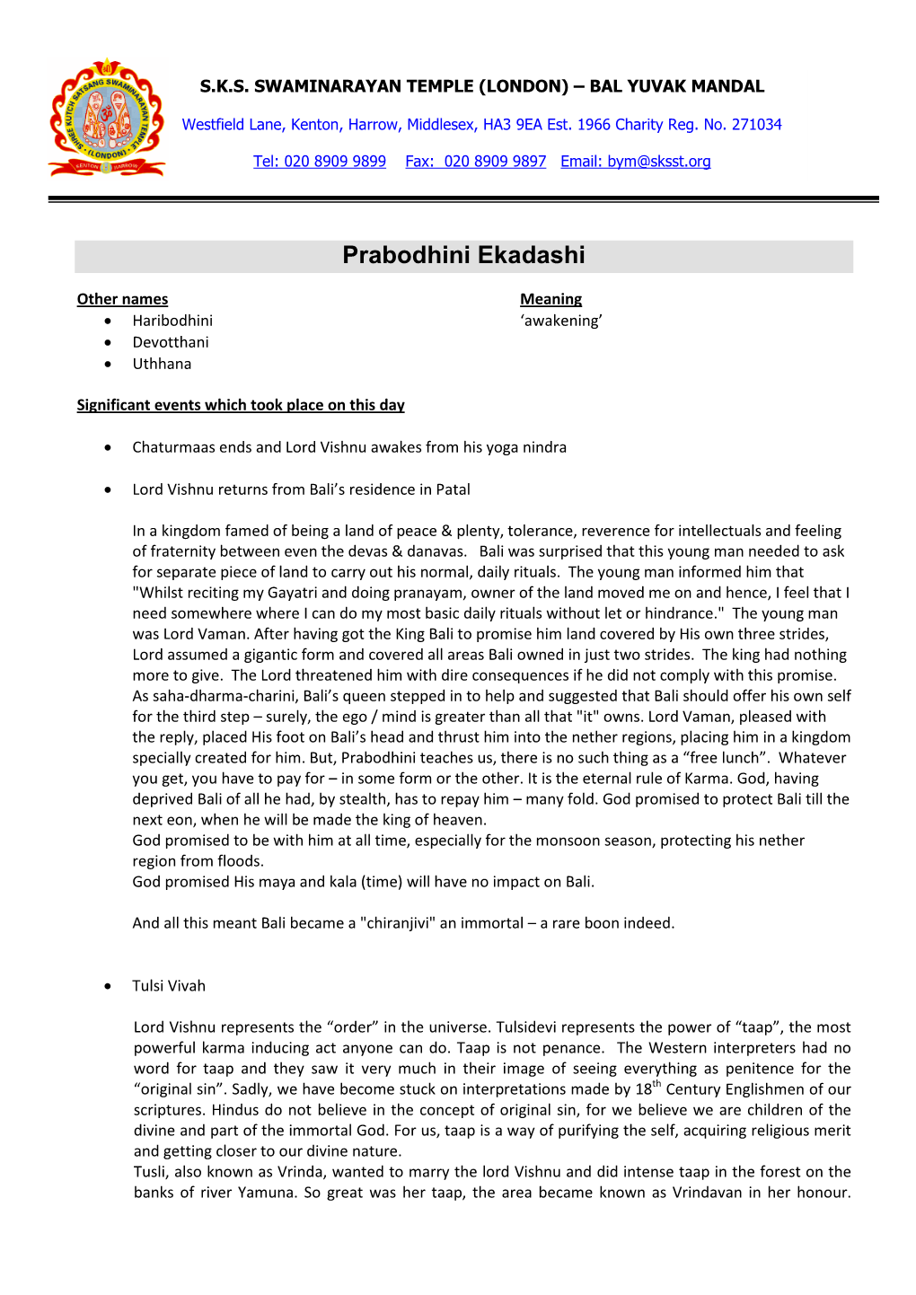 Prabhodhini Ekadashi.Pdf