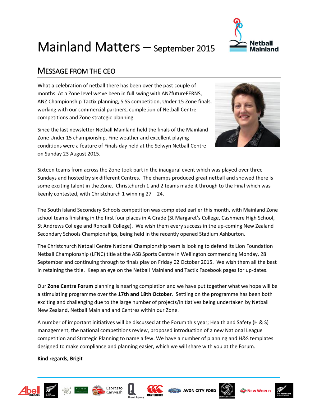 Mainland Matters – September 2015