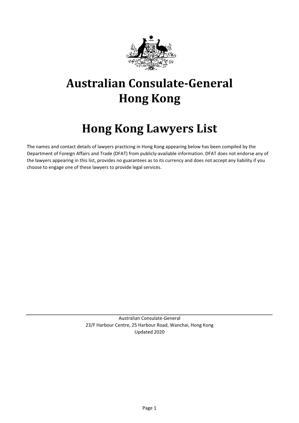 Lawyers in Hong Kong