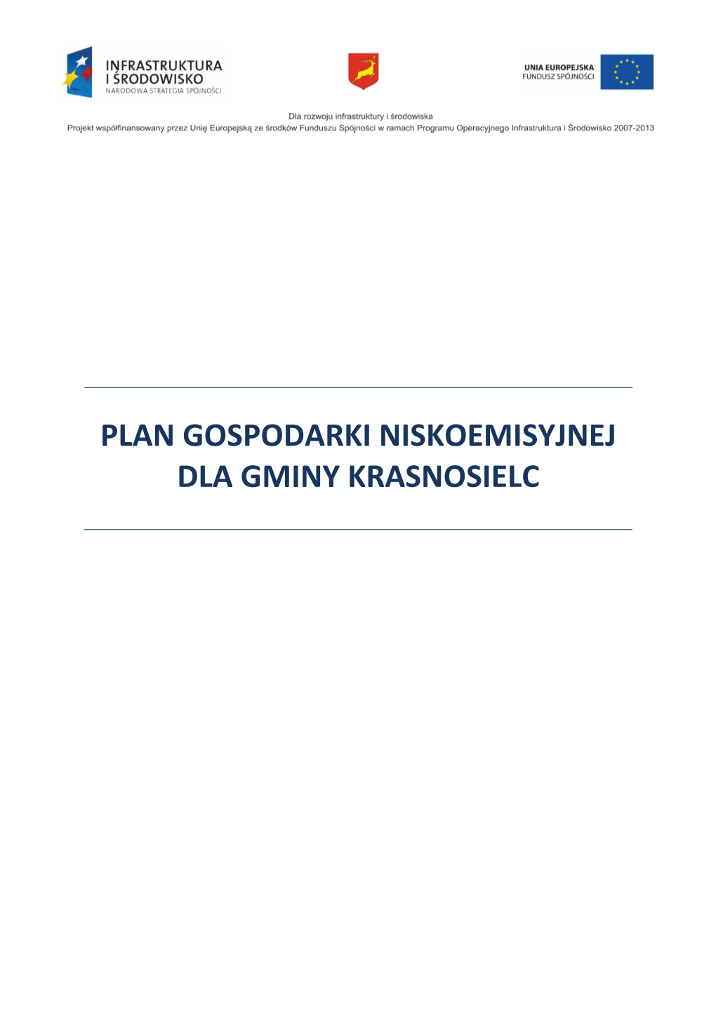 Plan Gospodarki Niskoemisyjnej Dla Gminy Krasnosielc