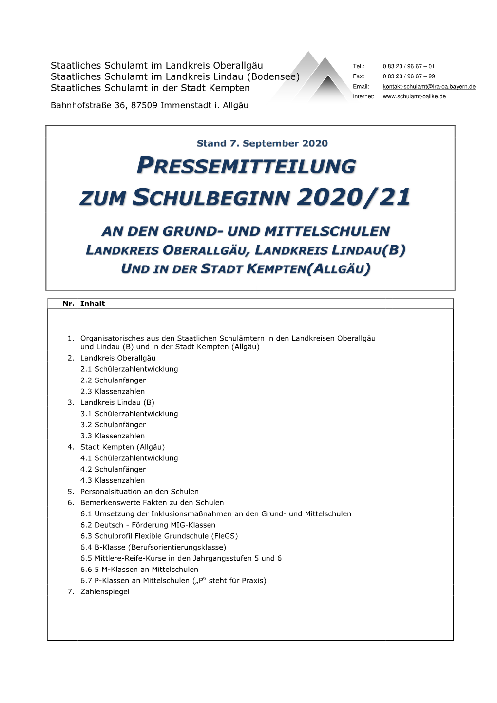 Pressemitteilung 2020 21 Staa