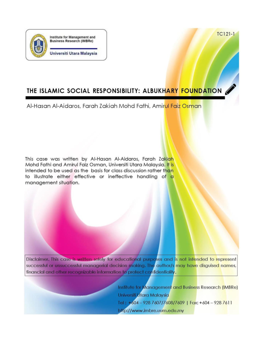 (TC121-1) the ISLAMIC SOCIAL RESPONSIBILITY .Pdf