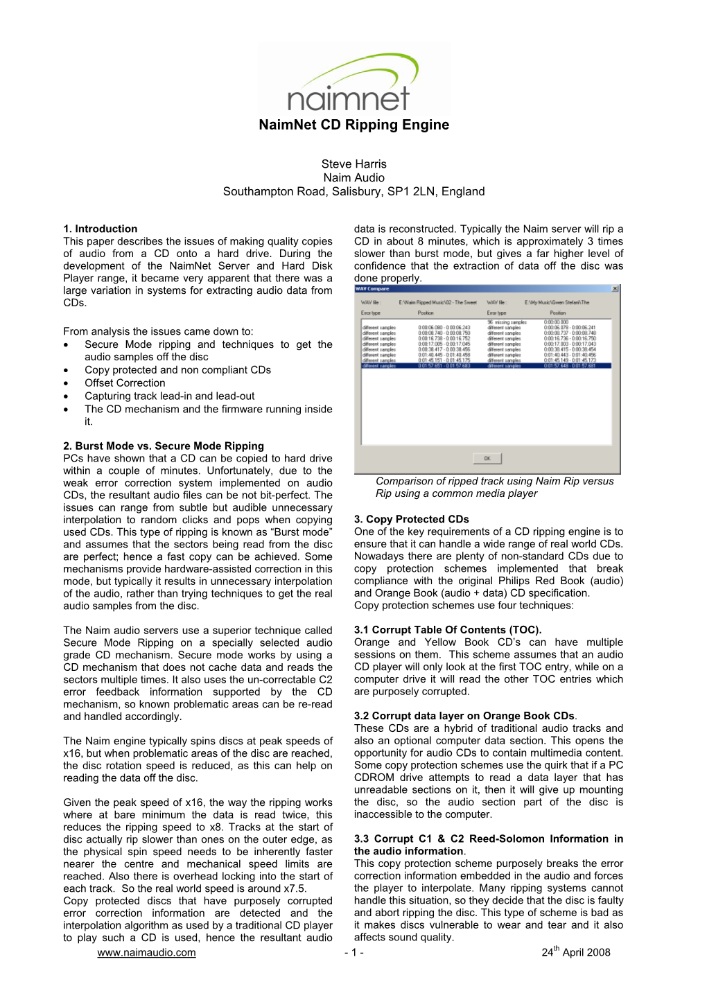 Naimnet CD Ripping Engine