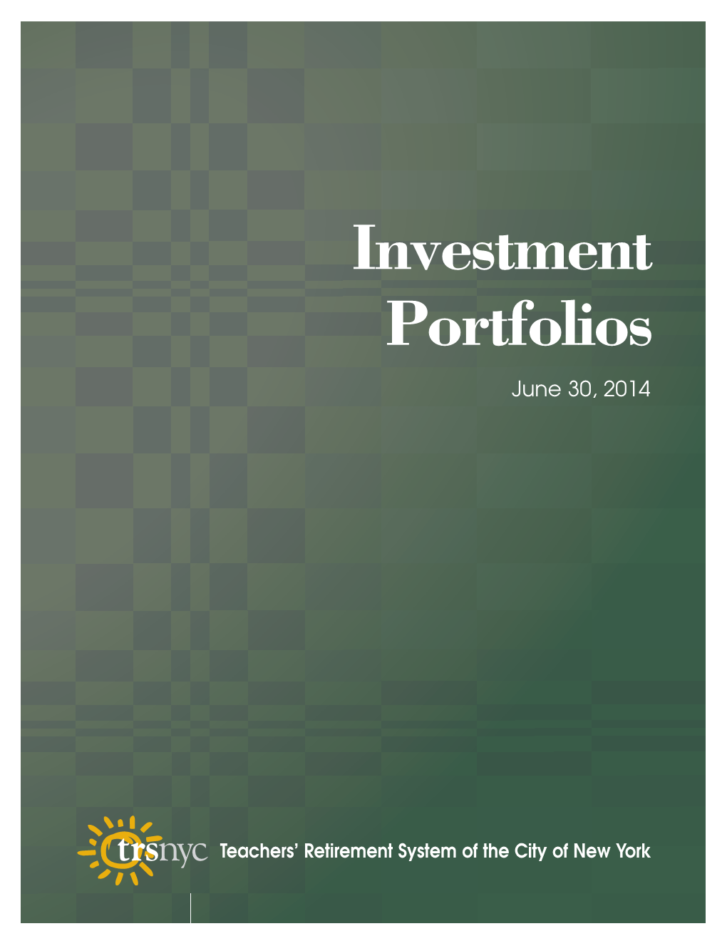 Investment Portfolio 2014