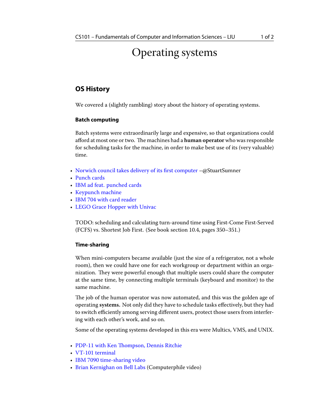 Operating Systems