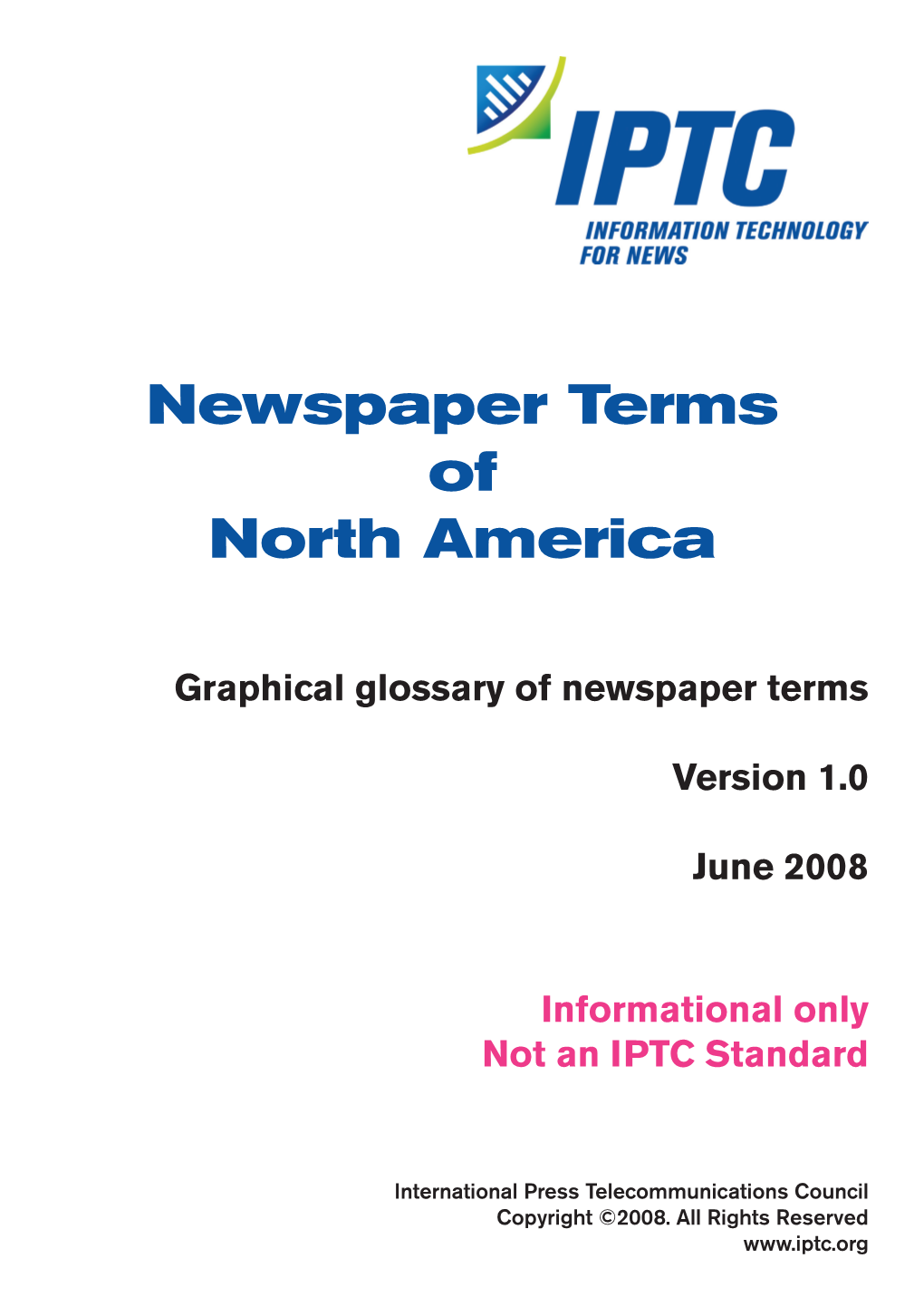 Newspaper Terms of North America