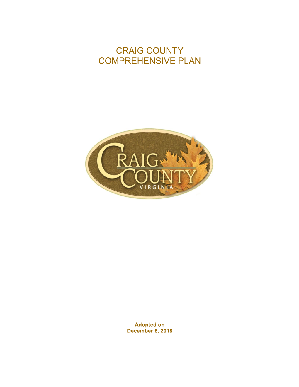 Craig County Comprehensive Plan