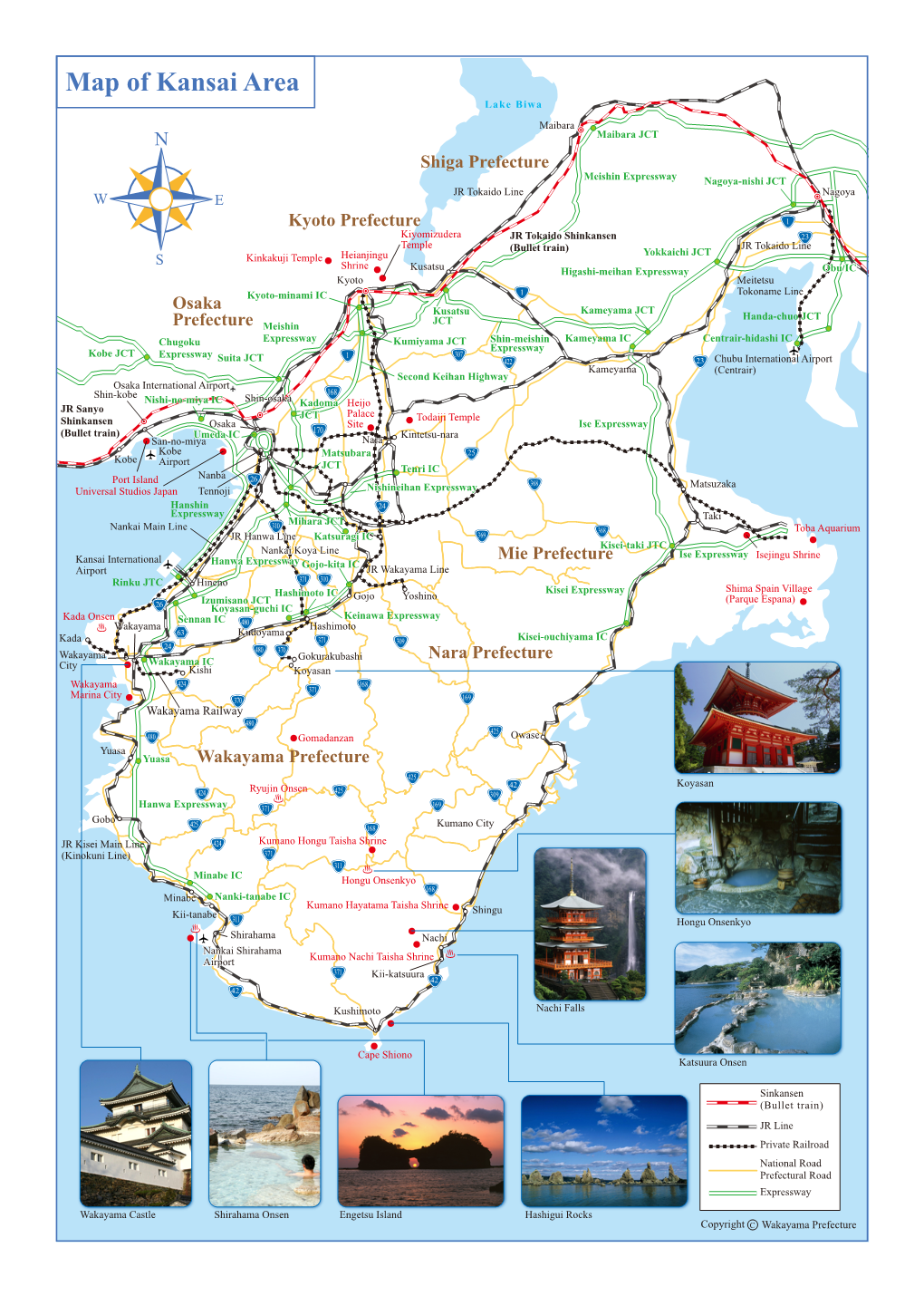 Map of Kansai Area