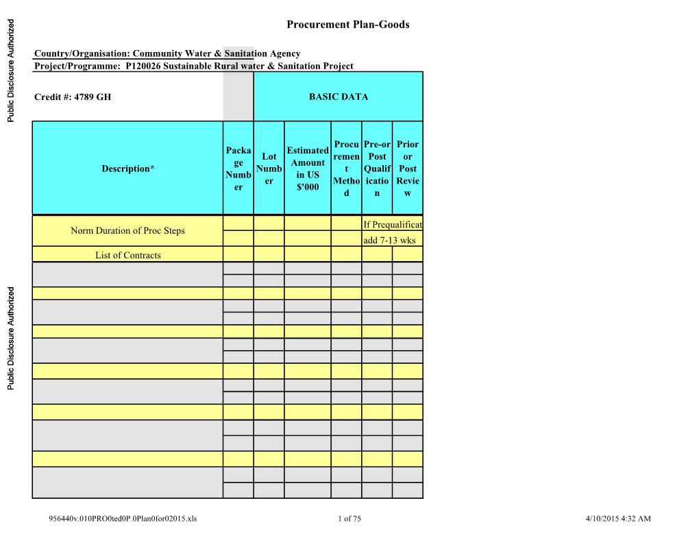 World Bank Document