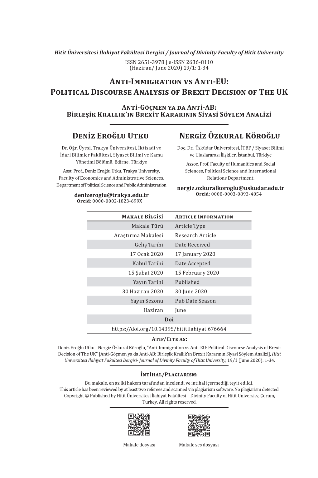 01-Anti-Immigration Vs Anti-EU Political Discourse Analysis Of