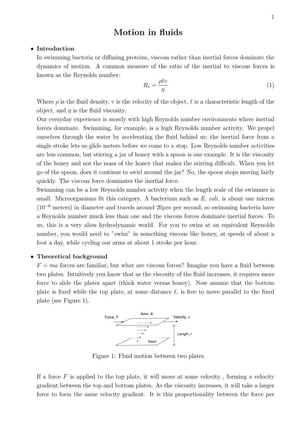 Motion in Fluids