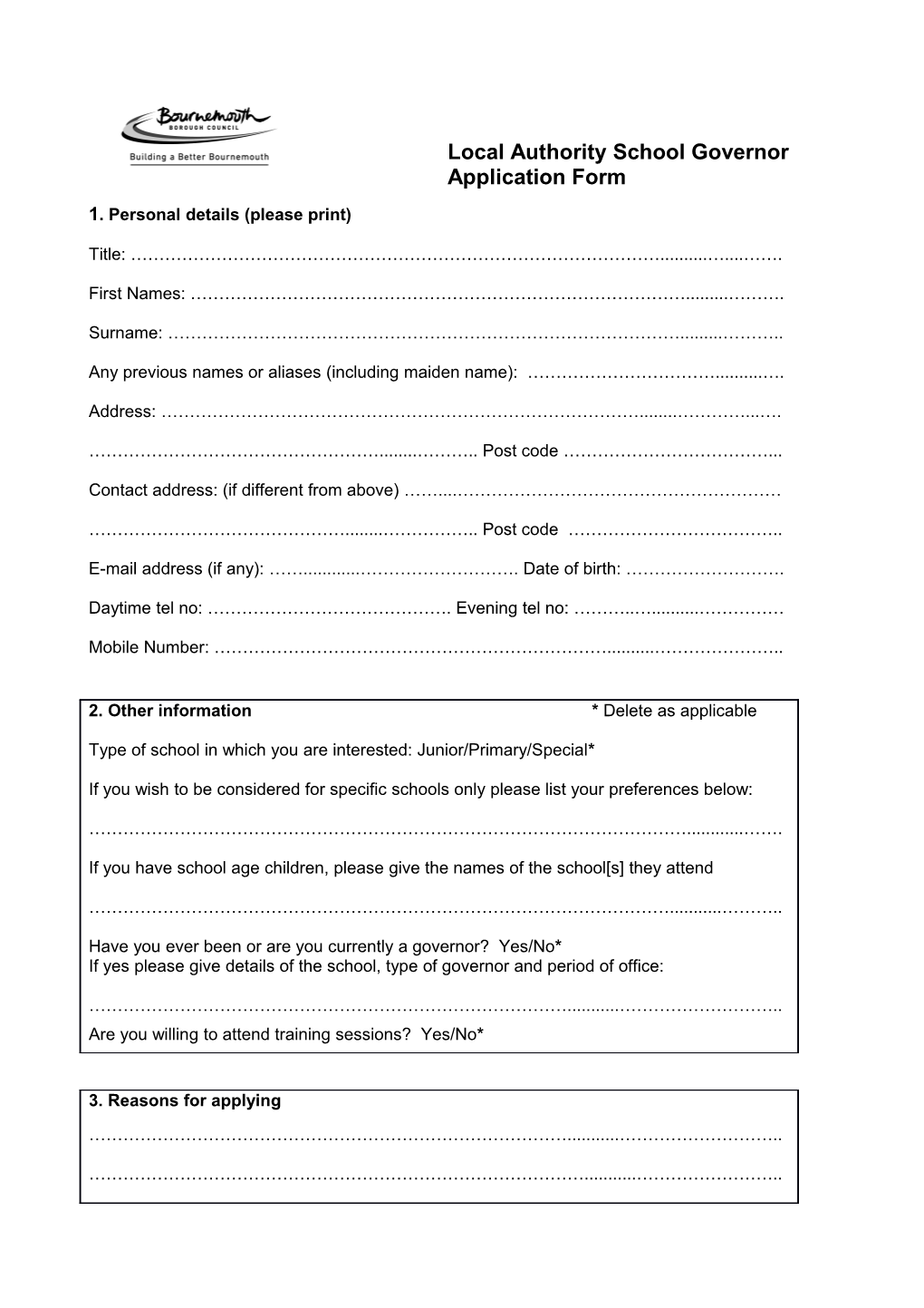 This Form Should Be Returned To