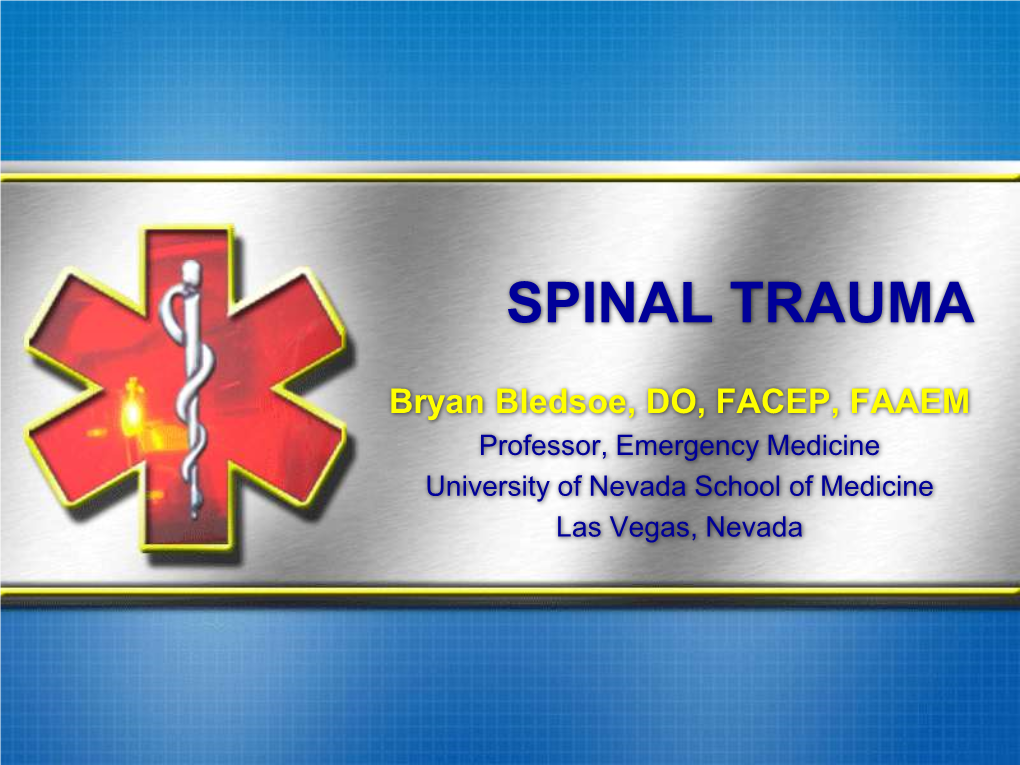 Spinal Trauma