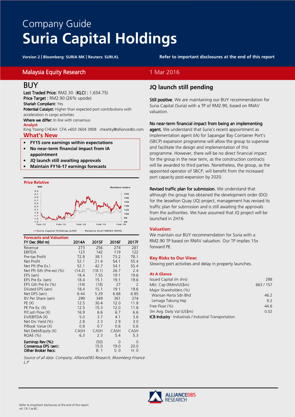 Suria Capital Holdings