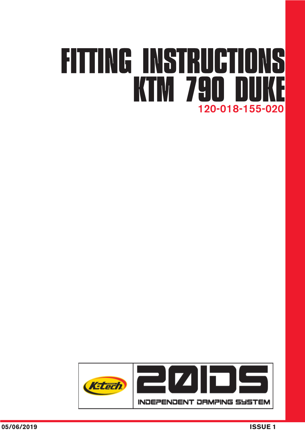 Ktm 790 Duke Fitting Instructions