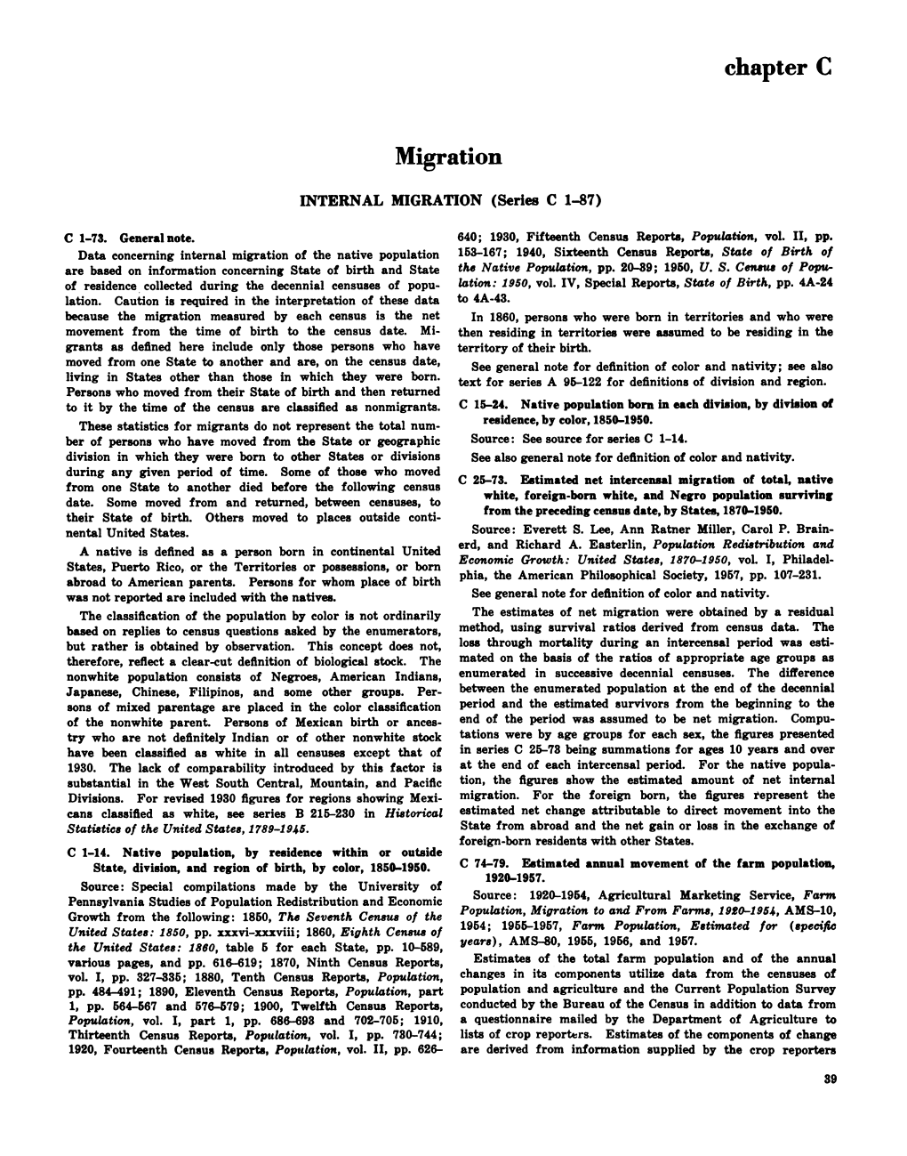 Historical Statistics of the United States, Colonial Times to 1957