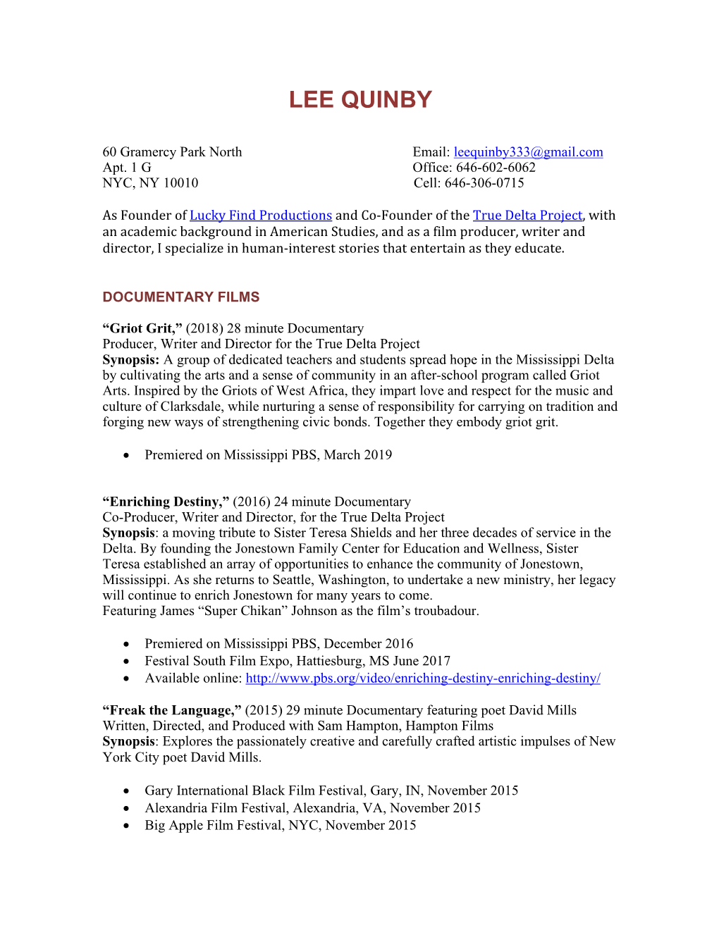 Resume for Lucky Find Productions-4-2