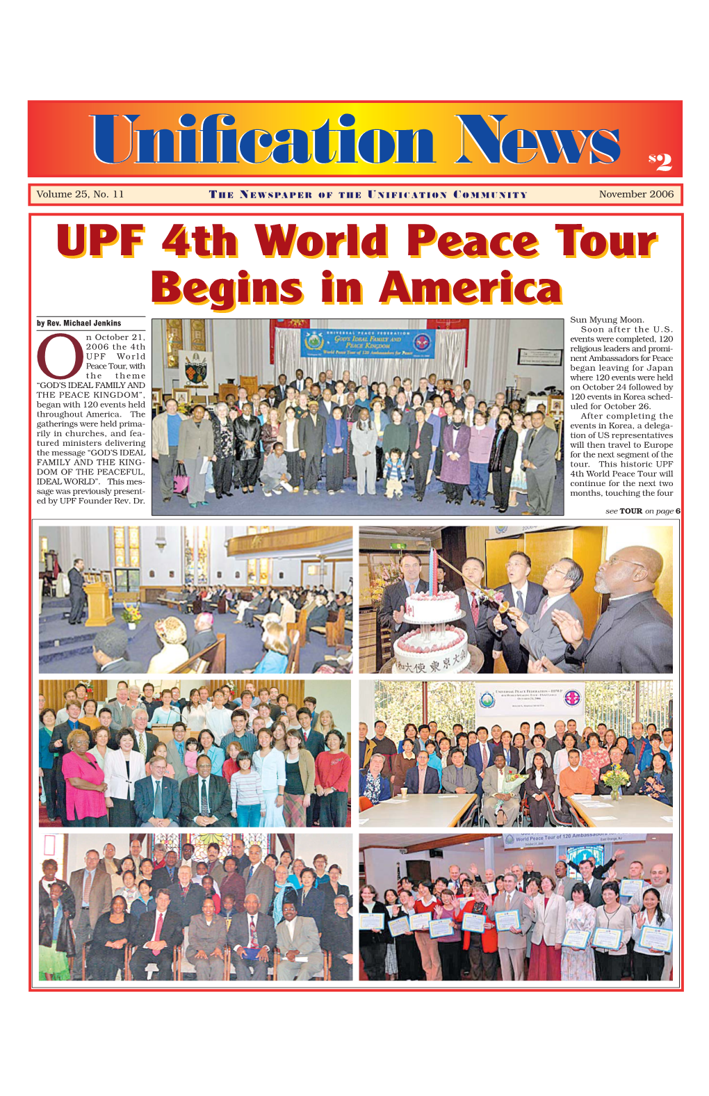 November 2006 Unification News