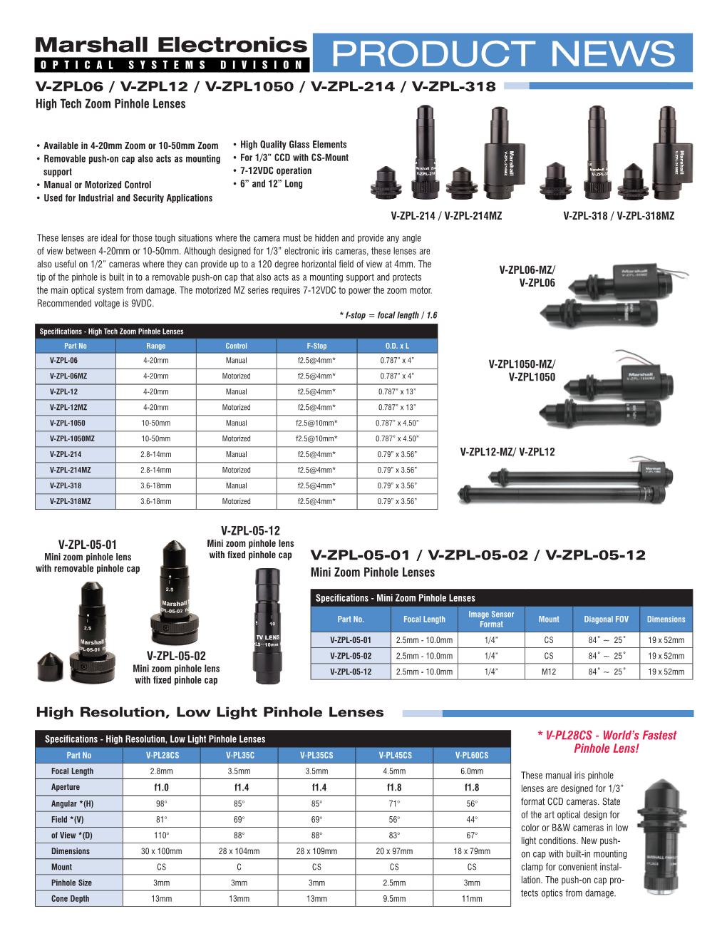 Optical Product News