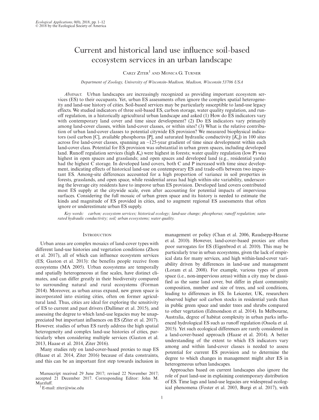 Current and Historical Land Use Influence Soil‐Based Ecosystem