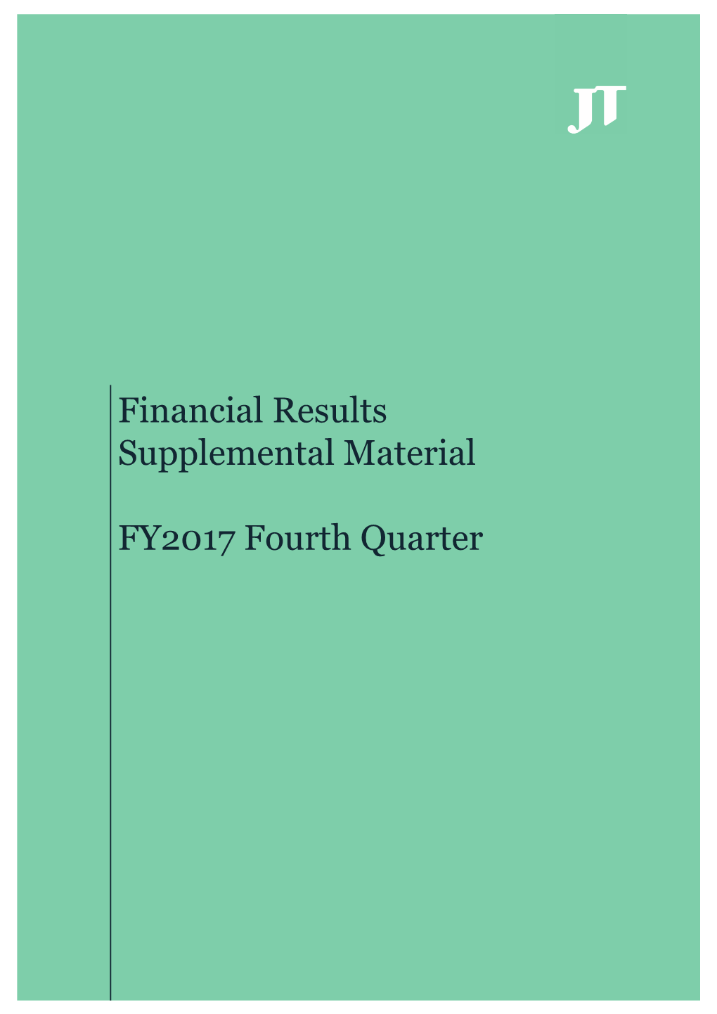 2017 Results & 2018 Forecast Supplemental