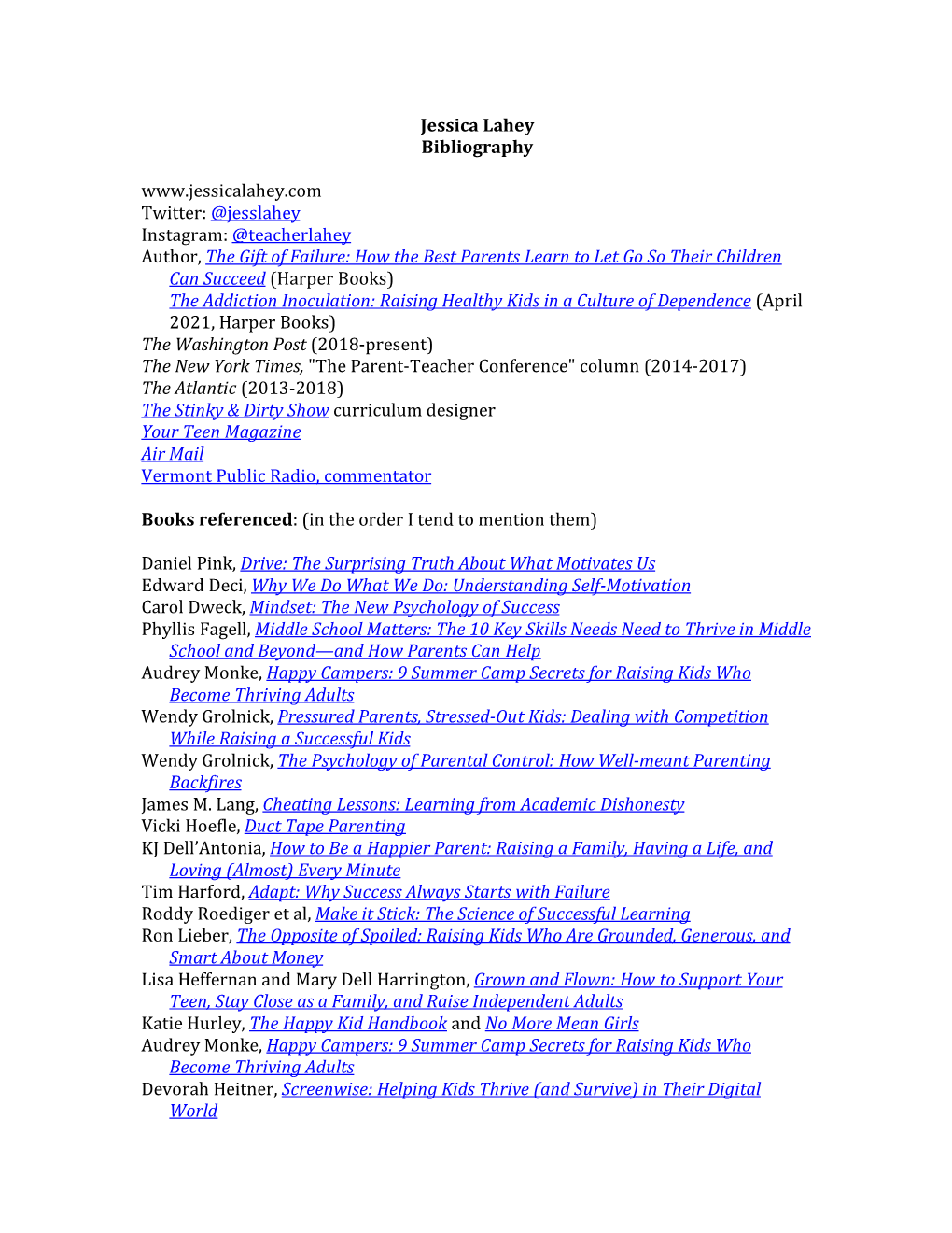 Download Speaking Bibliography