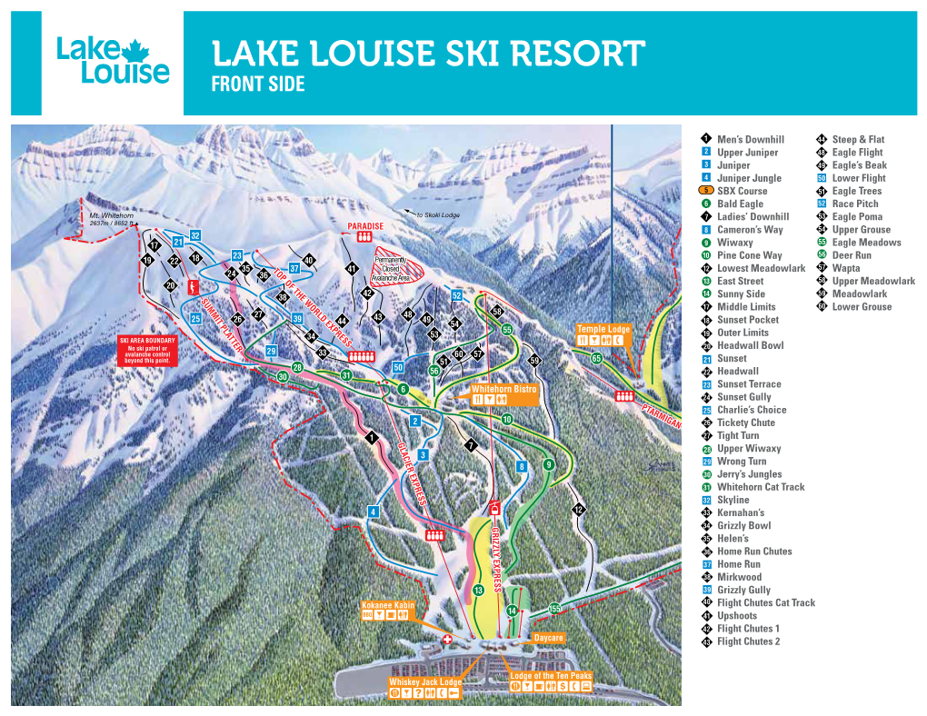 Lake Louise Ski Resort Front Side