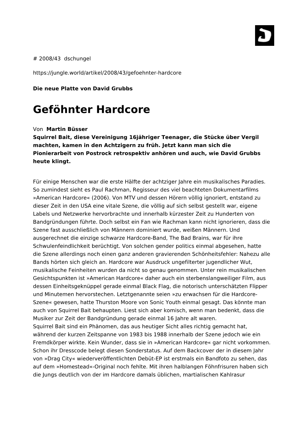 Geföhnter Hardcore