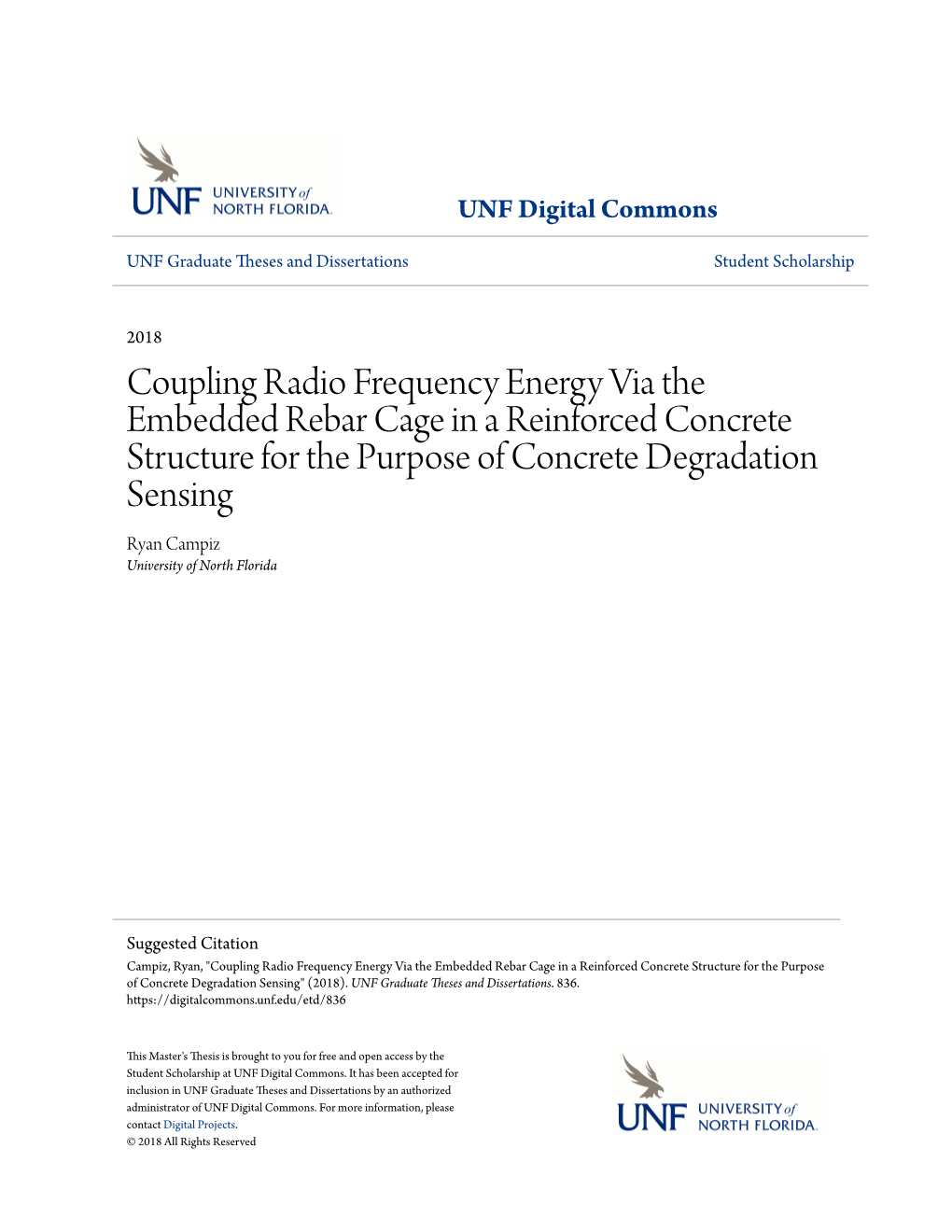 Coupling Radio Frequency Energy Via the Embedded Rebar Cage in A