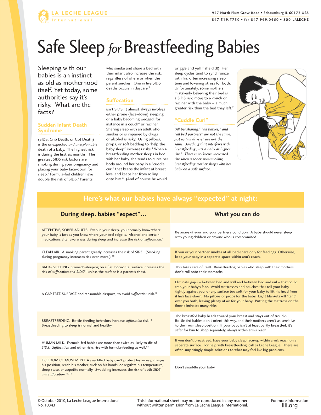 Safe Sleep for Breastfeeding Babies