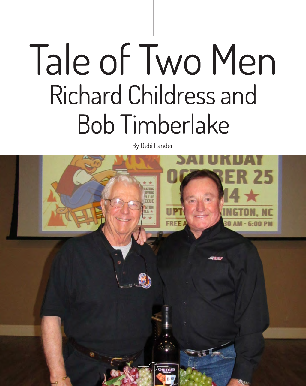 Richard Childress and Bob Timberlake Ress and Rlake
