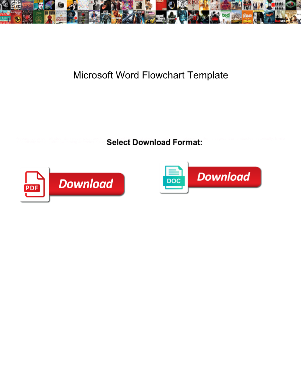 Microsoft Word Flowchart Template