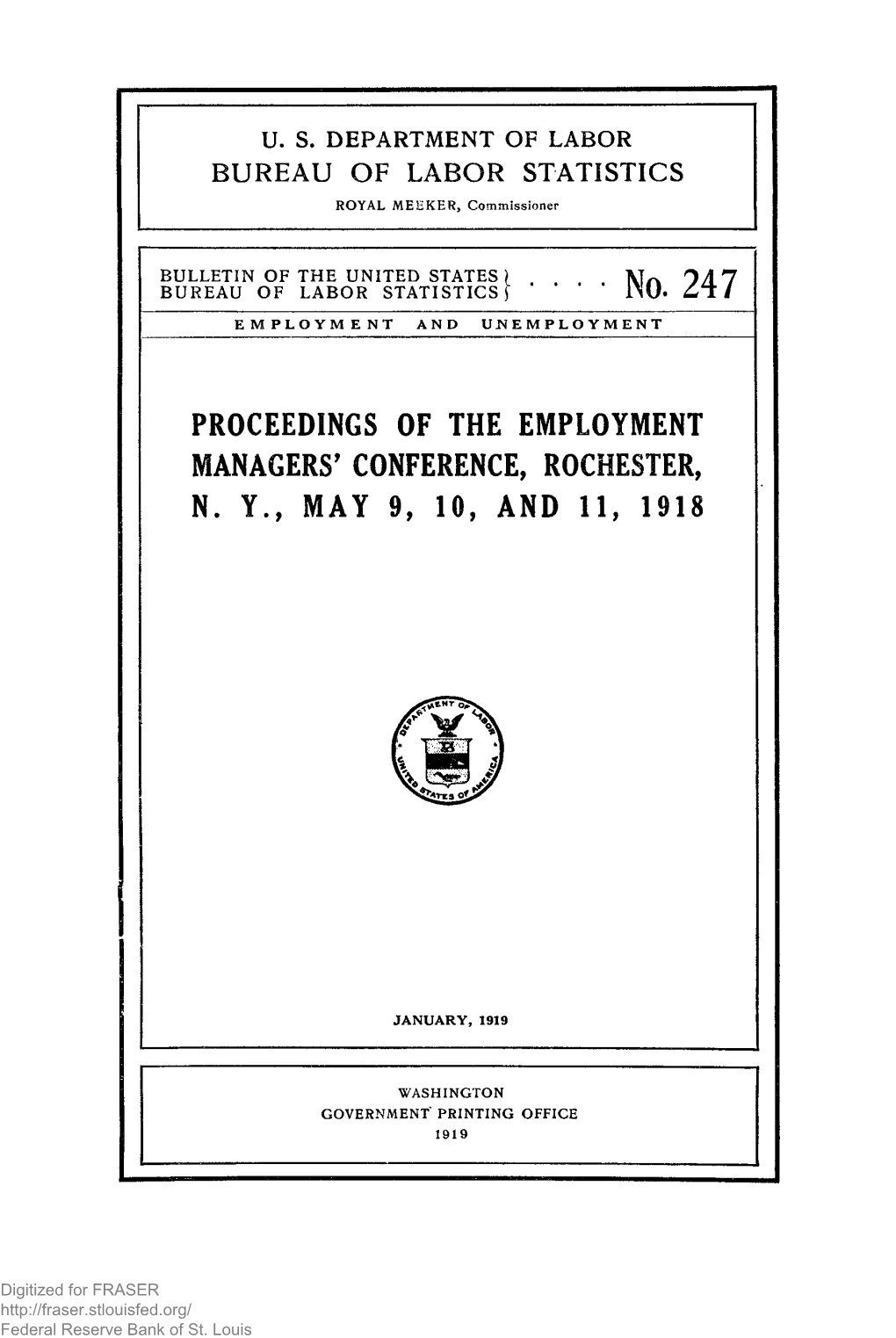 Proceedings of the Employment Managers' Conference, Rochester