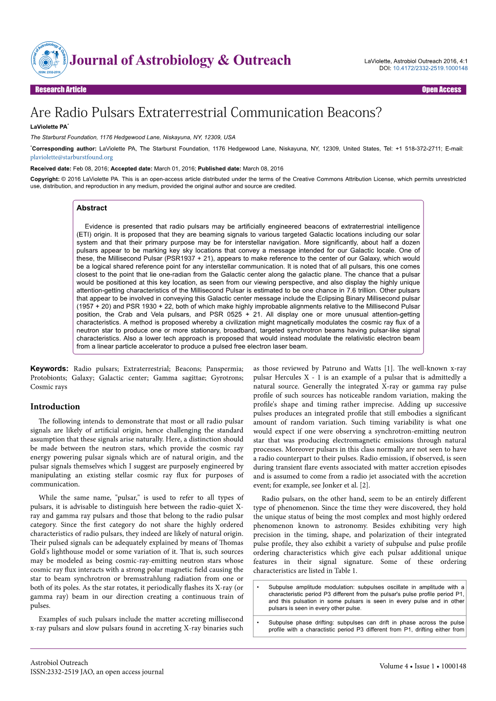 Are Radio Pulsars Extraterrestrial Communication Beacons?