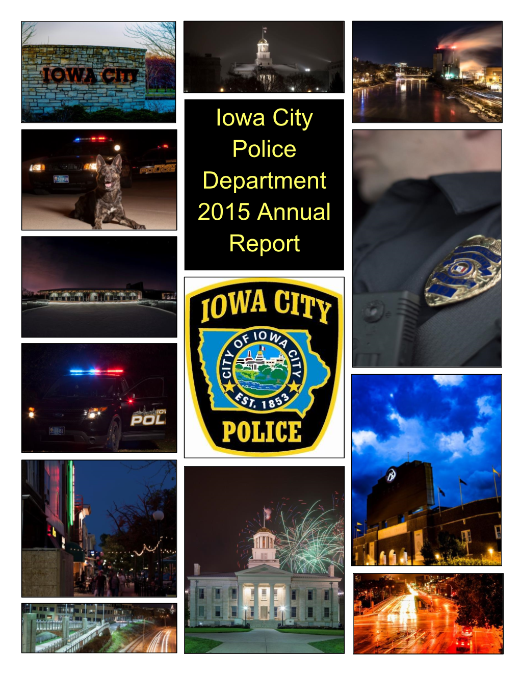 Iowa City Police Department Annual Report 2015