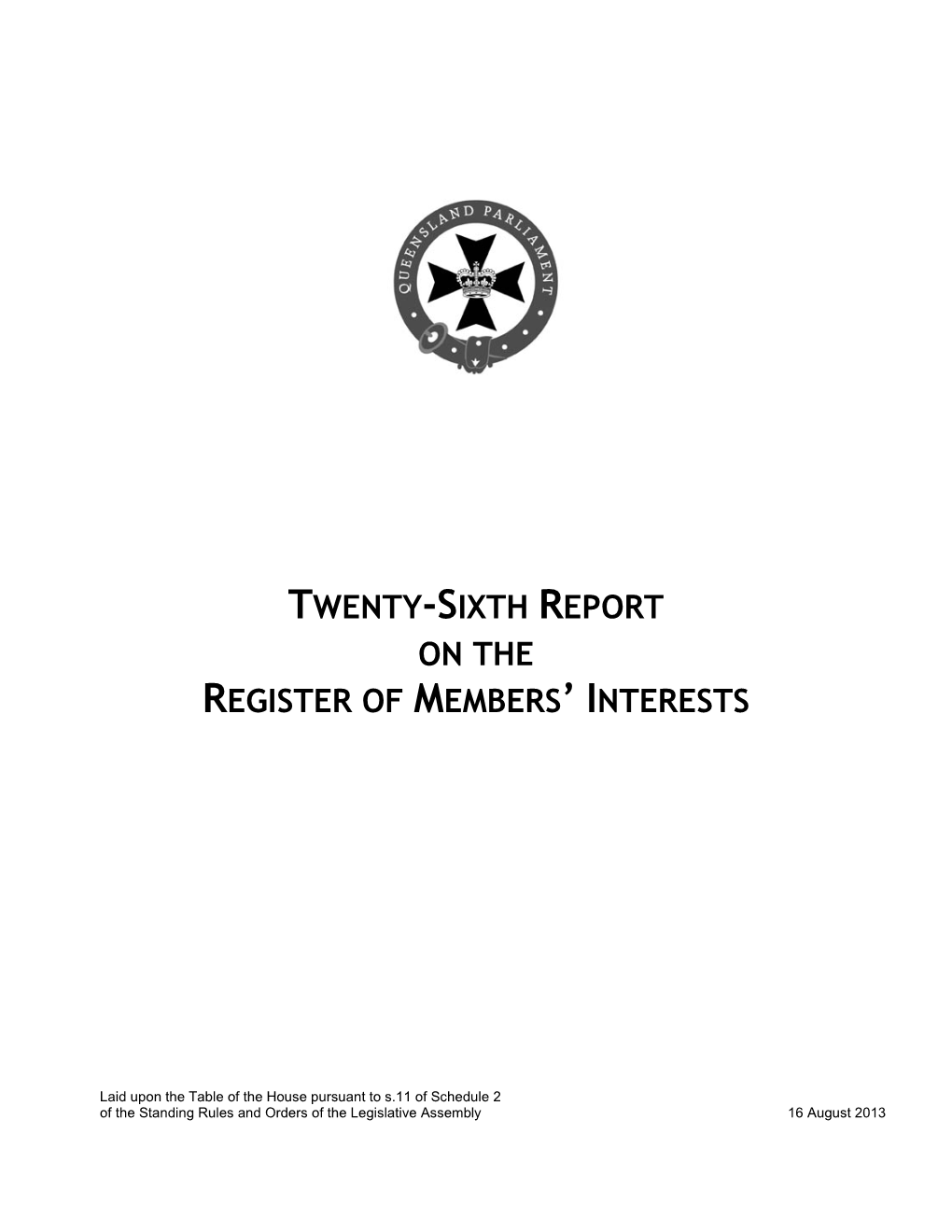 Register of Members' Interests