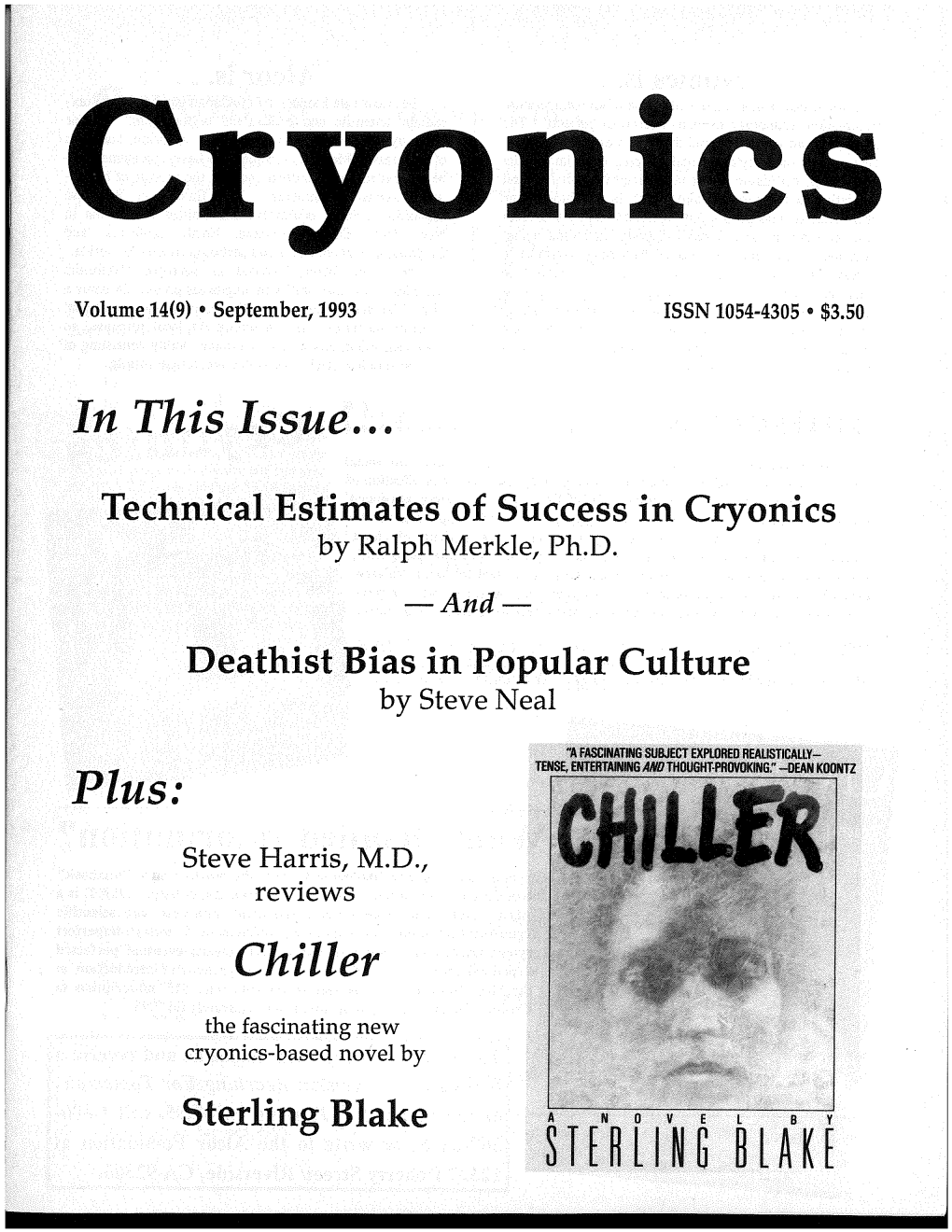 In This Issue ... Plus: Chiller