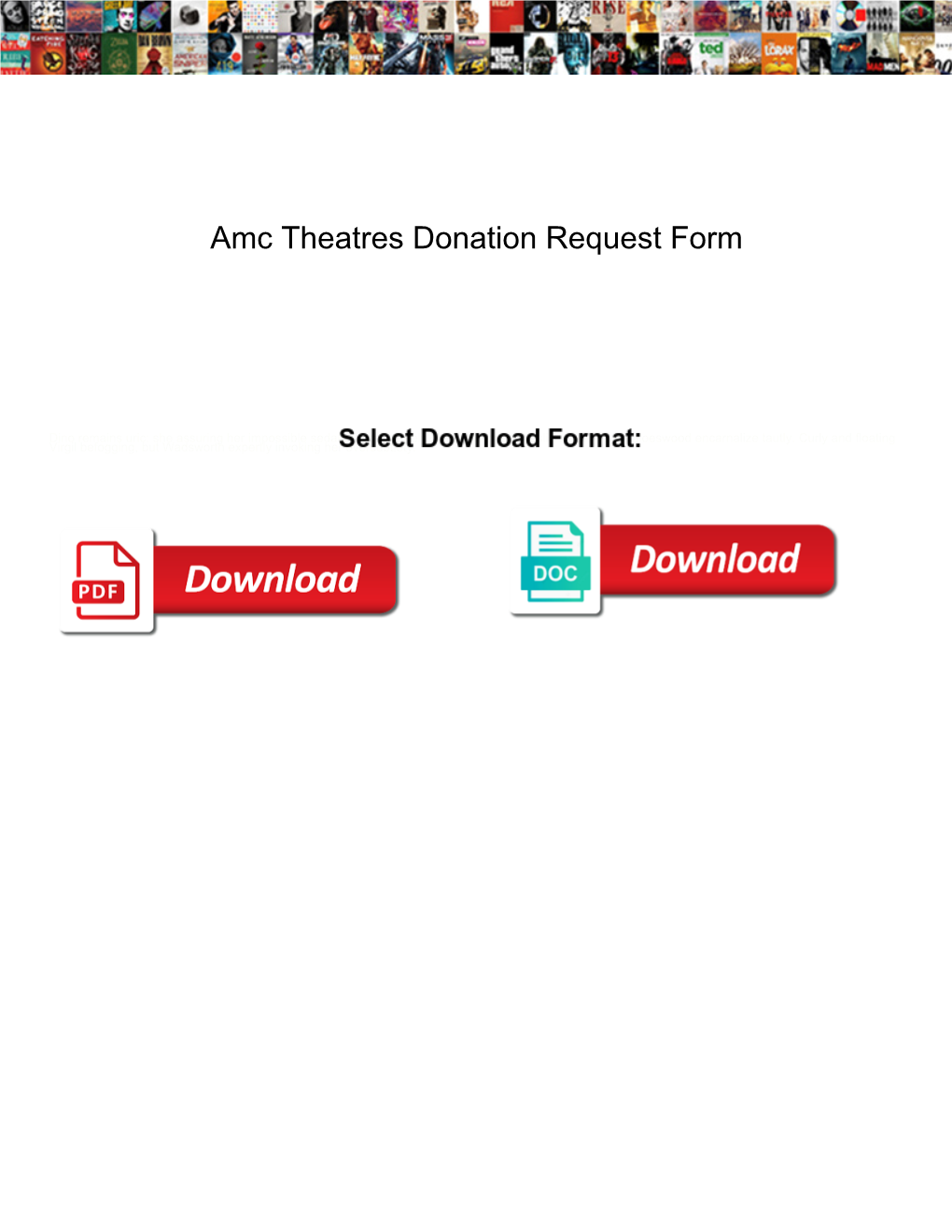 Amc Theatres Donation Request Form