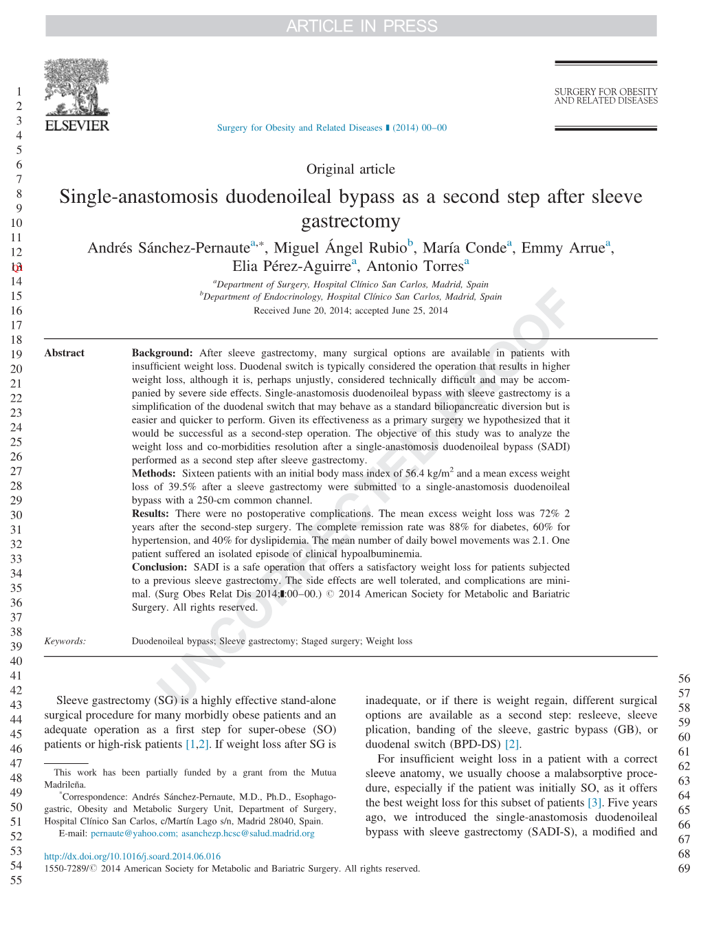 Single-Anastomosis Duodenoileal Bypass As a Second Step After