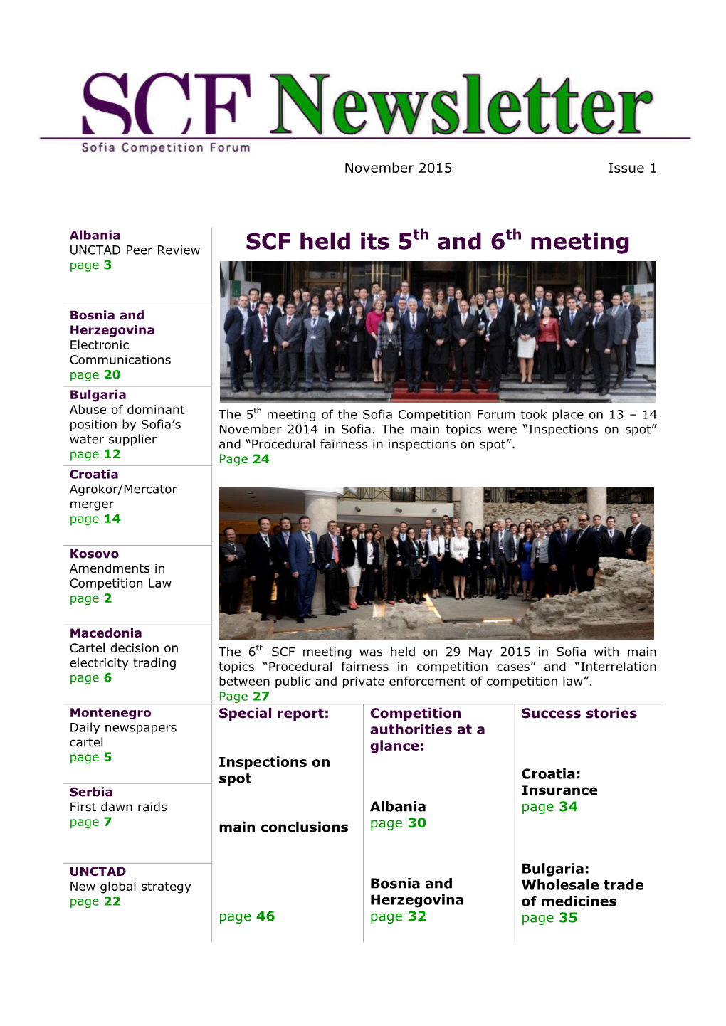 SCF Held Its 5Th and 6Th Meeting