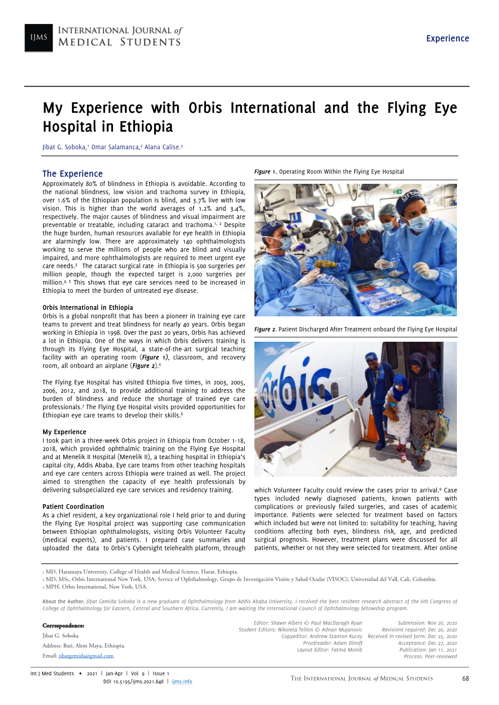 My Experience with Orbis International and the Flying Eye Hospital in Ethiopia